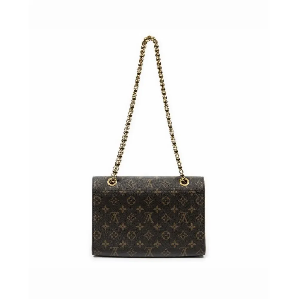 Louis Vuitton Monogram Victoire Bag - Cerise (Cherry) Red Leather Flap PRISTINE